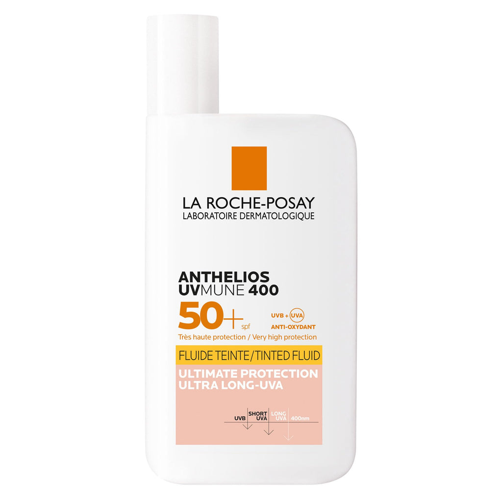 La Roche-Posay Anthelios UVMune 400 SPF50+ Invisible Tinted Fluid Sun Cream For Sensitive Skin With Mexoryl 400, UVB, UVA, and Ultra Long UVA Ultimate Protection, 50ml