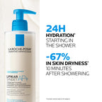 La Roche-Posay Lipikar Syndet AP+, Soothing Cream Wash, Niacinamide, Shea Butter, For Very Dry Sensitive Eczema Prone Skin, Face Body Cleanser, Fragrance Free, 400ml