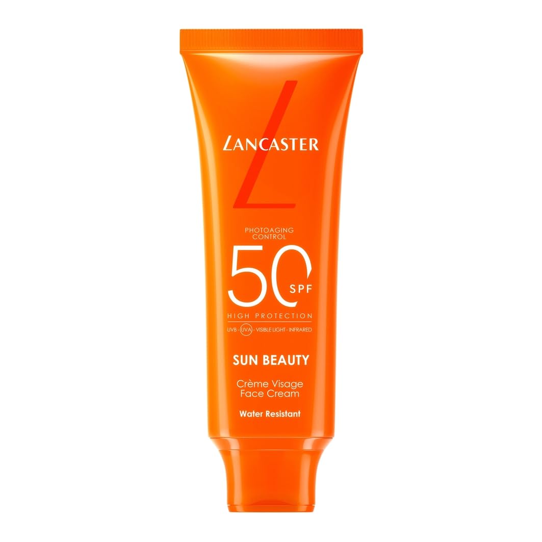 Lancaster Sun Beauty Face Cream SPF50 50ml - Photoaging Control - Broad Spectrum Sun Protection - Water Resistant - New