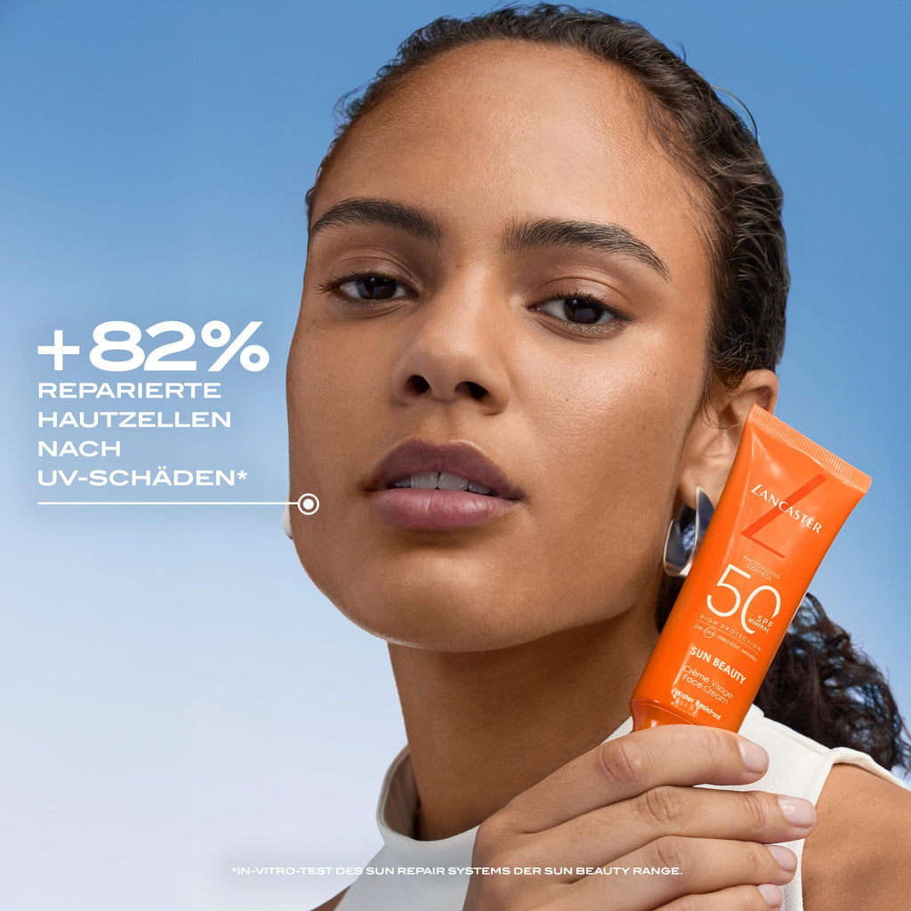 Lancaster Sun Beauty Face Cream SPF50 50ml, Photoaging Control, Broad Spectrum Sun Protection, High Protection With Full Light Technology, Water and Sweat Resistant, Clean Formula