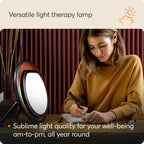 Lumie Halo SAD Light Therapy Lamp 10,000 Lux Daylight Lamp for Winter Blues Mood and Energy Black and Copper Finish - Like New
