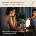Lumie Halo SAD Light Therapy Lamp 10,000 Lux Daylight Lamp for Winter Blues Mood and Energy Black and Copper Finish - Like New