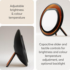 Lumie Halo SAD Light Therapy Lamp 10,000 Lux Daylight Lamp for Winter Blues Mood and Energy Black and Copper Finish - Like New