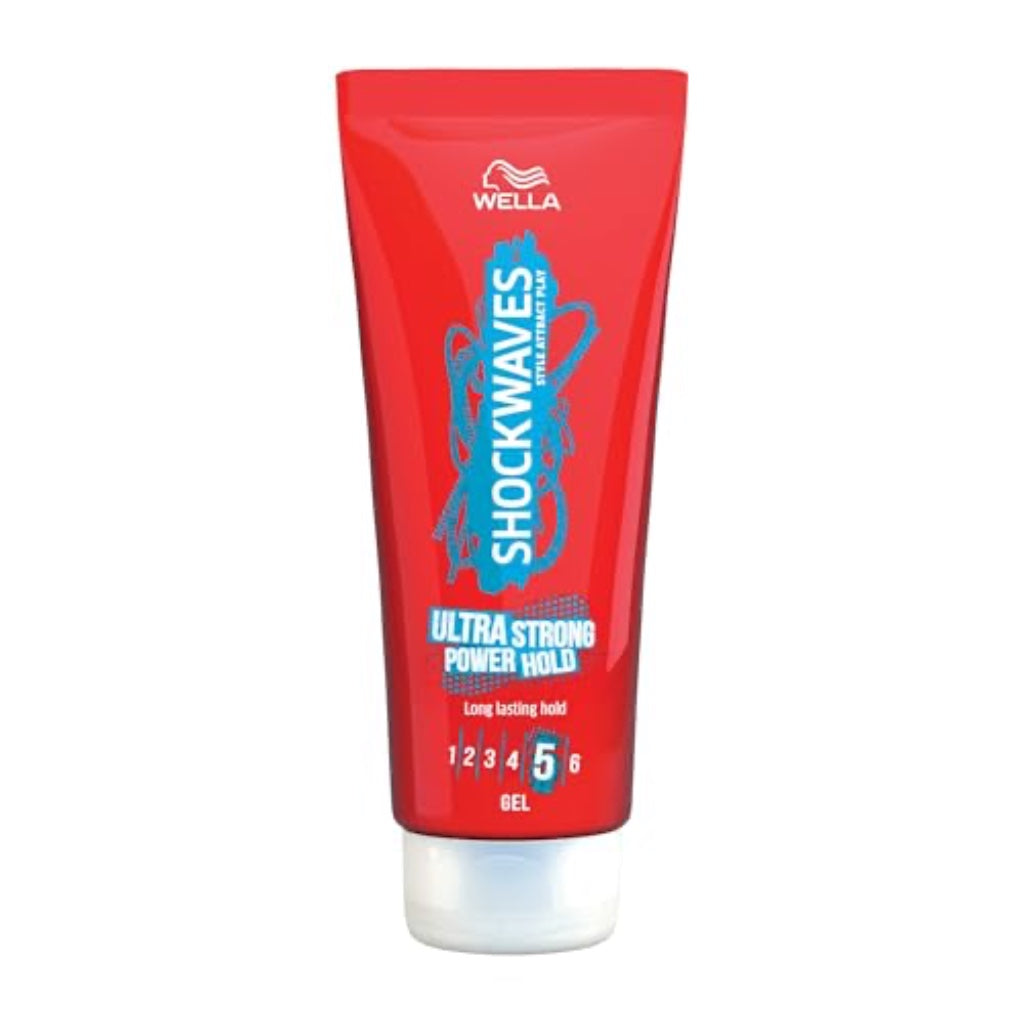 Wella Shockwaves Ultra Strong Power Hold Gel, 200ml - Damaged Box