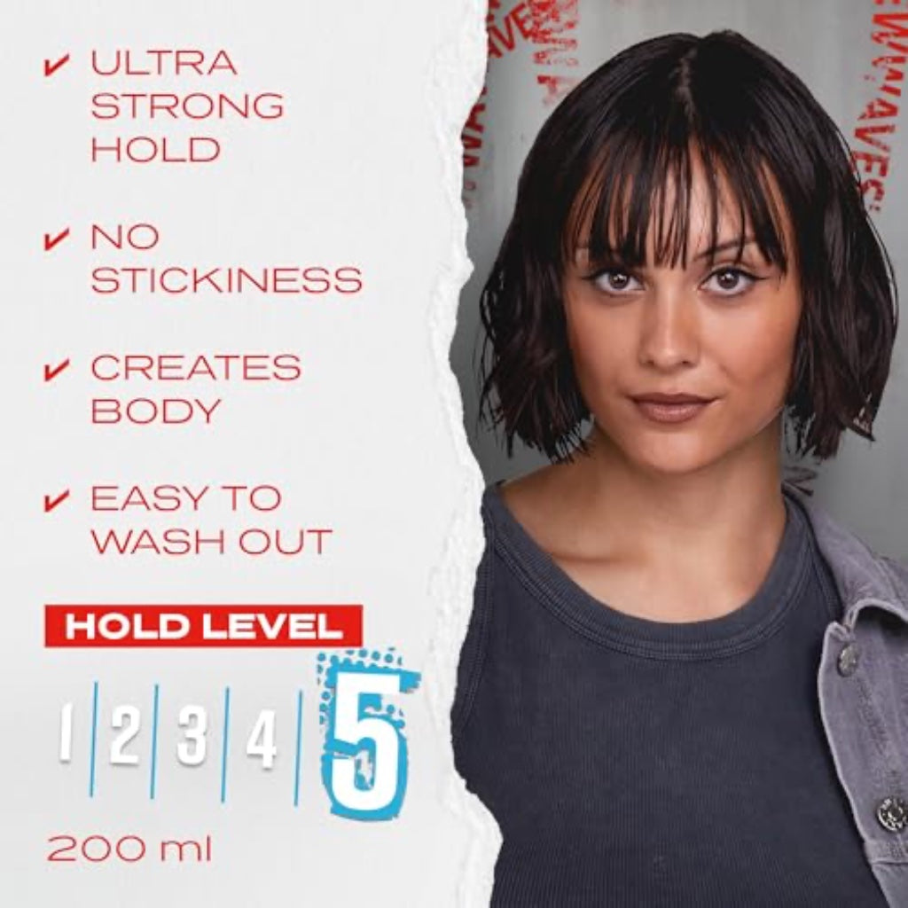Wella Shockwaves Ultra Strong Power Hold Gel, 200ml - Damaged Box