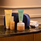 ESPA Radiant Glow Collection | Luxury Spa Skincare Gift Set Worth lb150+ | 4-Step Routine with Cleanser, Enzyme Peel, Moisturiser & Hydration Mask + Cloth & Cosmetic Bag - Damaged Box