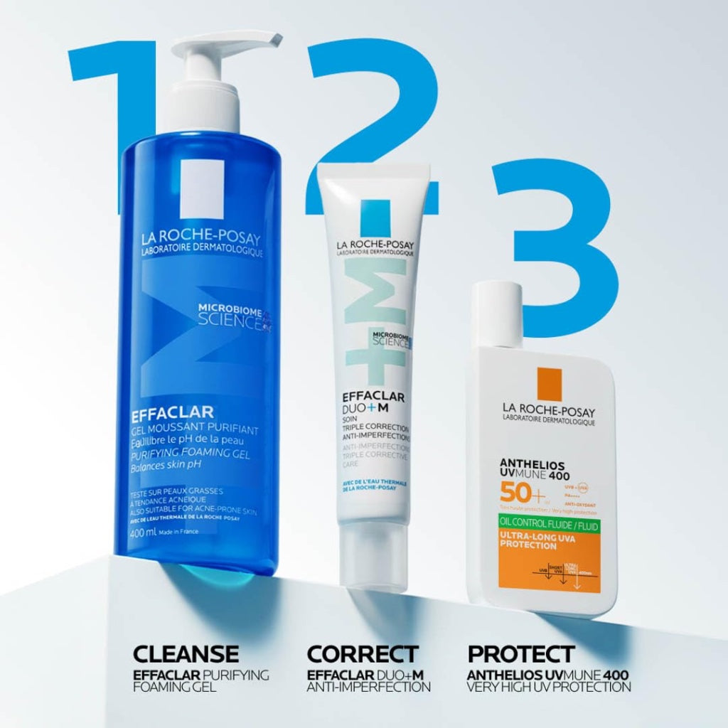 La Roche Posay Effaclar Purifying Foaming Gel for oily sensitive skin 400ml - BBE 09/2028