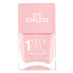 Nails Inc It's Topless Gel-Like Nail Polish, 4-in-1 Base Coat, Treatment, Colour & Top Coat, Long Lasting, Strong, Chip Free Nails, Glossy Salon Quality Manicure, Air Dry Nail Polish, Sabrina, 14 ML