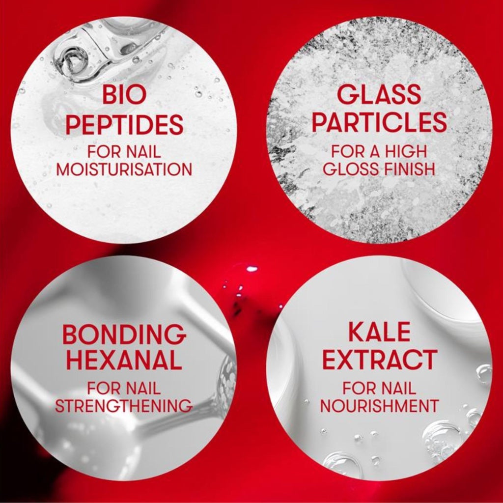 Nails Inc It's Topless Gel-Like Nail Polish, 4-in-1 Base Coat, Treatment, Colour & Top Coat, Long Lasting, Strong, Chip Free Nails, Glossy Salon Quality Manicure, Air Dry Nail Polish, Sabrina, 14 ML