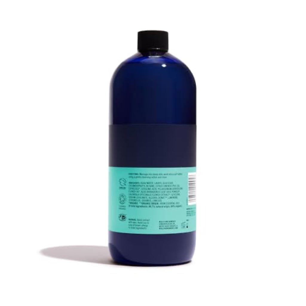 Neal's Yard Remedies Geranium & Orange Shower Gel, Energising & Uplifting Body Wash, Citrus Scent, Vegan & Cruelty-Free, 950ml
