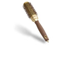 Olivia Garden Expert Blowout Shine - Gold & Brown - 35 - Ceramic Coated Round Brush for Smooth Blowout, Frizz-Free Hair & Radiant Shine