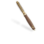 Olivia Garden Expert Blowout Shine - Gold & Brown - 15 - Ceramic Coated Round Brush for Smooth Blowout, Frizz-Free Hair & Radiant Shine