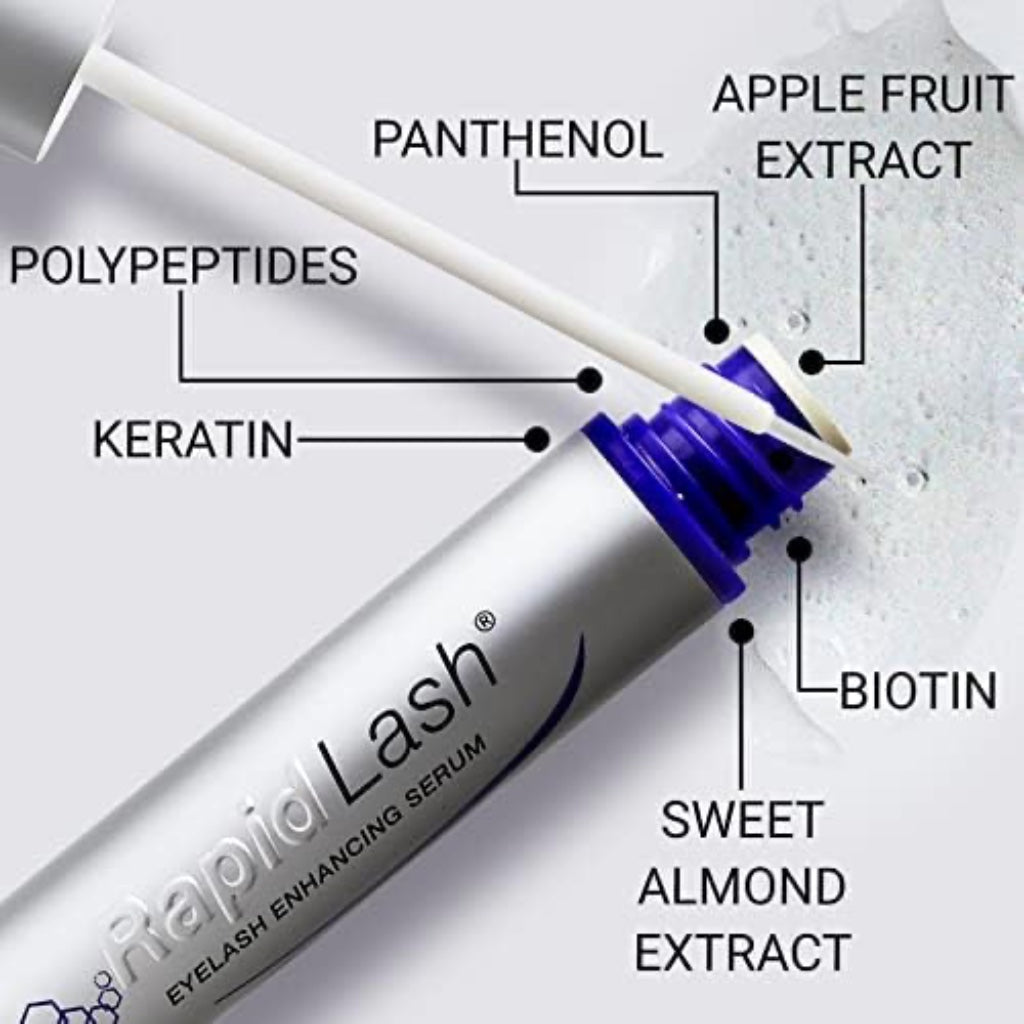 RapidLash Eyelash Enhancing Growth Serum for Longer, Thicker Lashes, 3 ml (Pack of 1)