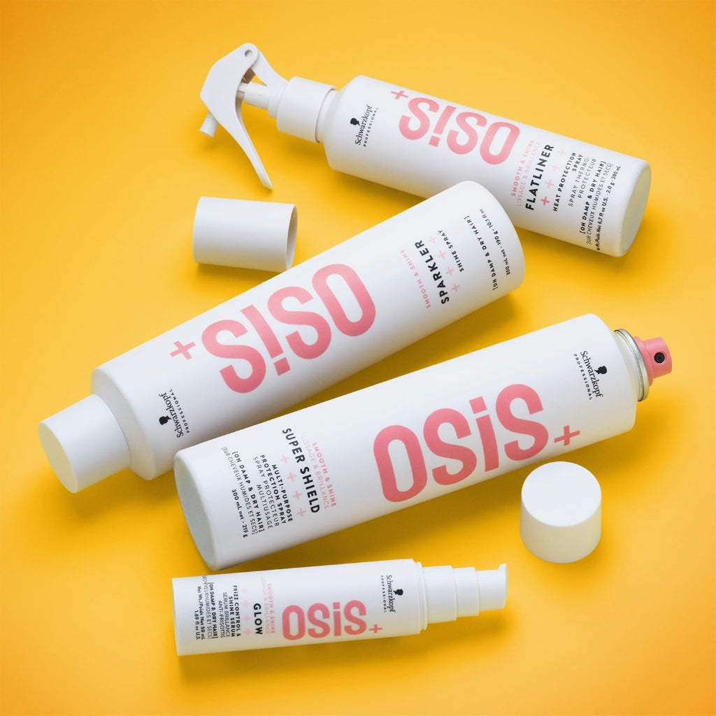 Schwarzkopf Professional OSiS Super Shield Multi Purpose Protection Spray Heat Protection For Long Hair Anti Pollution Anti Bacterial Reduces Tangling Fights Dullness Detangling 300 ml