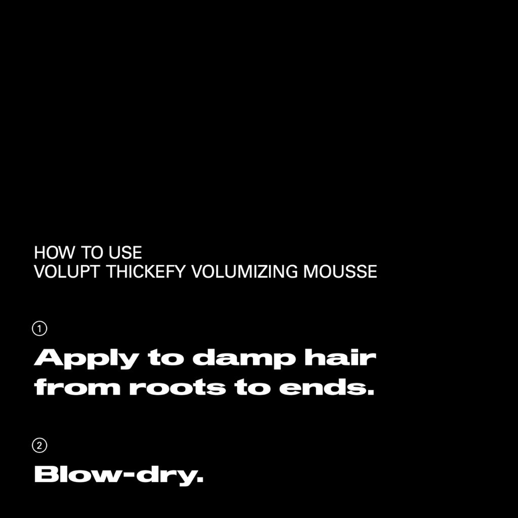 Sebastian Professional Volupt Thickify Volumising Mousse - Adds Body with Lightweight Hold - For Fine or Flat Hair (190ml)