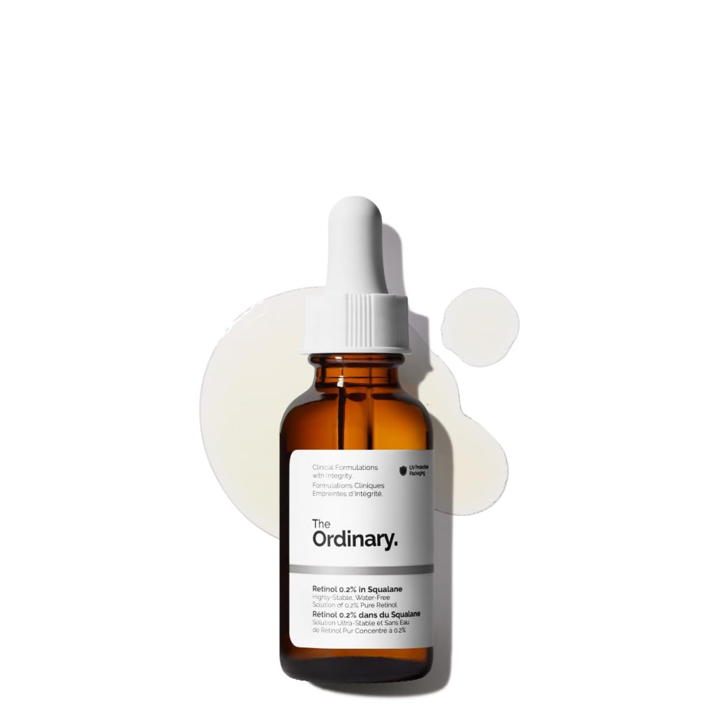 The Ordinary Retinol 0.2% in Squalane, Gentle Retinol Serum for the Face That Is Anti-Aging and Skin Smoothing, 30ml - Damaged Box