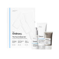 The Ordinary Face & Body Set Daily Skincare Routine with Niacinamide 5% Face & Body Emulsion, Natural Moisturizing Factors + Inulin Body Lotion, and Natural Moisturizing Factors + Hyaluronic Acid - Damaged Box