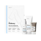 The Ordinary Face & Body Set Daily Skincare Routine with Niacinamide 5% Face & Body Emulsion, Natural Moisturizing Factors + Inulin Body Lotion, and Natural Moisturizing Factors + Hyaluronic Acid - Damaged Box