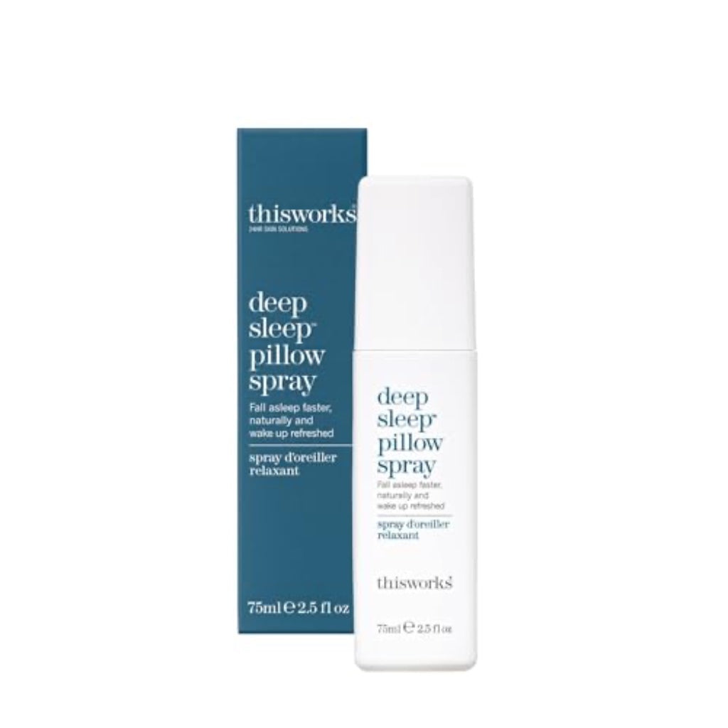 This Works Deep Sleep Pillow Spray, 75 ml, Infused with Lavender, Camomile and Vetivert - Science-Backed Natural Pillow Mist to Aid Sleep
