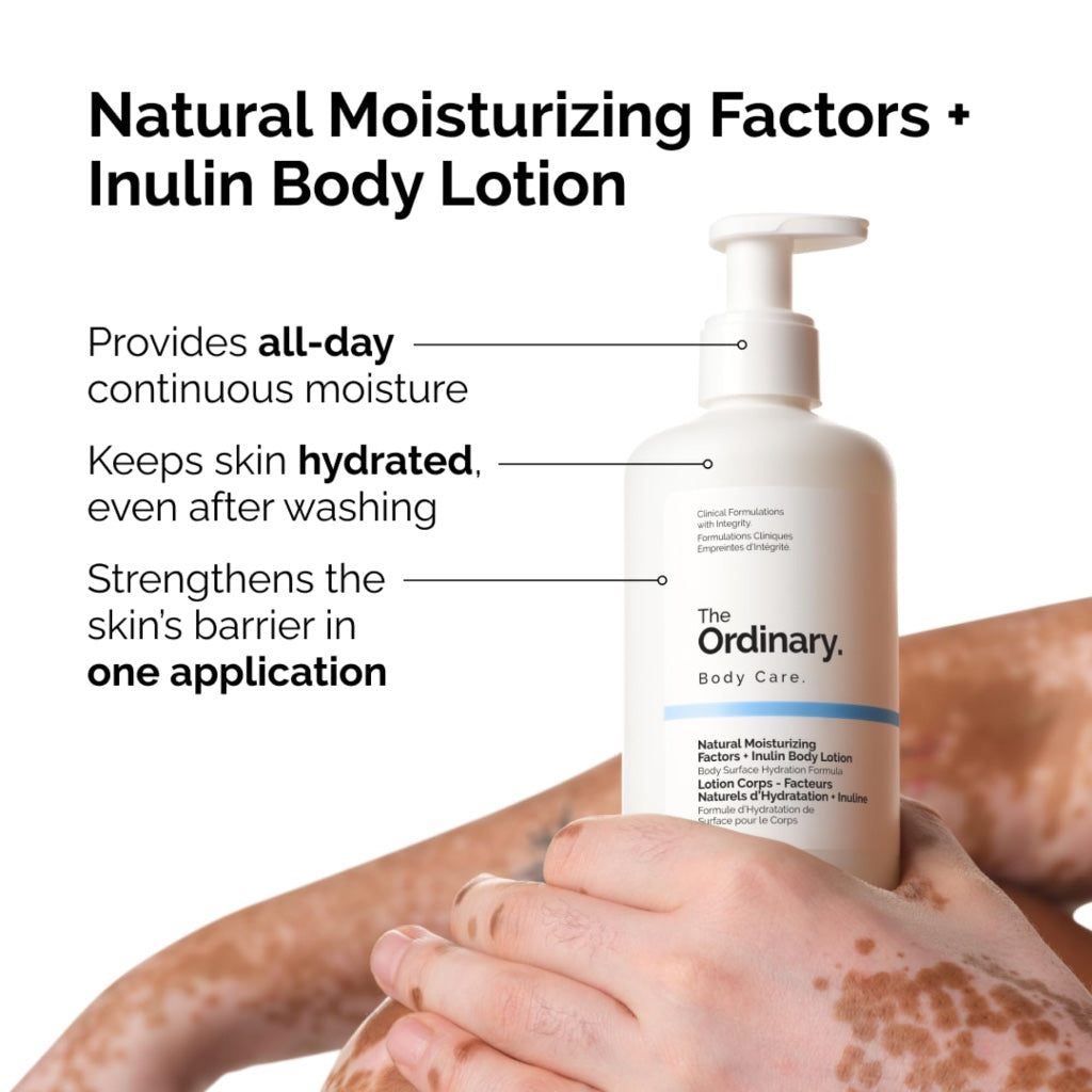 The Ordinary Face & Body Set Daily Skincare Routine with Niacinamide 5% Face & Body Emulsion, Natural Moisturizing Factors + Inulin Body Lotion, and Natural Moisturizing Factors + Hyaluronic Acid - Damaged Box