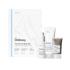 The Ordinary Face & Body Set Daily Skincare Routine with Niacinamide 5% Face & Body Emulsion, Natural Moisturizing Factors + Inulin Body Lotion, and Natural Moisturizing Factors + Hyaluronic Acid - Damaged Box