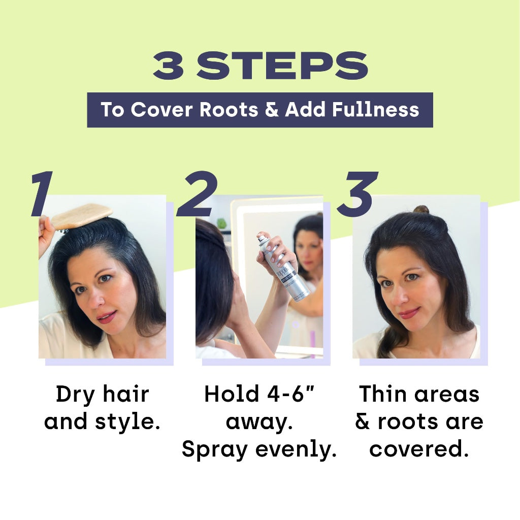 Toppik Coloured Hair Thickener Spray, Black Designed to Disguise Thinning Hair, for Naturally Thicker Looking Hair, 180ml - Damaged Box