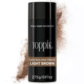 Toppik Hair Building Fibres Powder, Light Brown, 27.5g Bottle - for A Thicker-looking Hairline, Crown and Beard, Instant Thinning Concealer for Men and Women