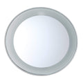 Tweezerman 15x Magnifying LED Mini Mirror, Round Mirror Perfect for Tweezing, Contact Lens and Makeup Application Compact Travel Mirrors with Suction Cups (Pack of 1)