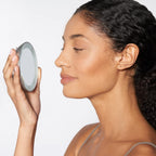 Tweezerman 15x Magnifying LED Mini Mirror, Round Mirror Perfect for Tweezing, Contact Lens and Makeup Application Compact Travel Mirrors with Suction Cups (Pack of 1)