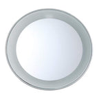 Tweezerman 15x Magnifying LED Mini Mirror, Round Mirror Perfect for Tweezing, Contact Lens and Makeup Application Compact Travel Mirrors with Suction Cups (Pack of 1)