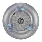 Tweezerman 15x Magnifying LED Mini Mirror, Round Mirror Perfect for Tweezing, Contact Lens and Makeup Application Compact Travel Mirrors with Suction Cups (Pack of 1)