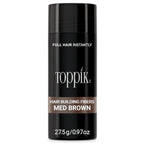 Toppik Hair Building Fibres Powder, Medium Brown, 27.5g Bottle - for A Thicker-looking Hairline, Crown and Beard, Instant Thinning Concealer for Men and Women