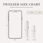 Tweezerman Blooming Lilac Mini Slant Tweezer, Professional Stainless Steel Precision Tweezers for Facial Hair and Eyebrows, with Travel Case, (Pack of 1) - Damaged Box