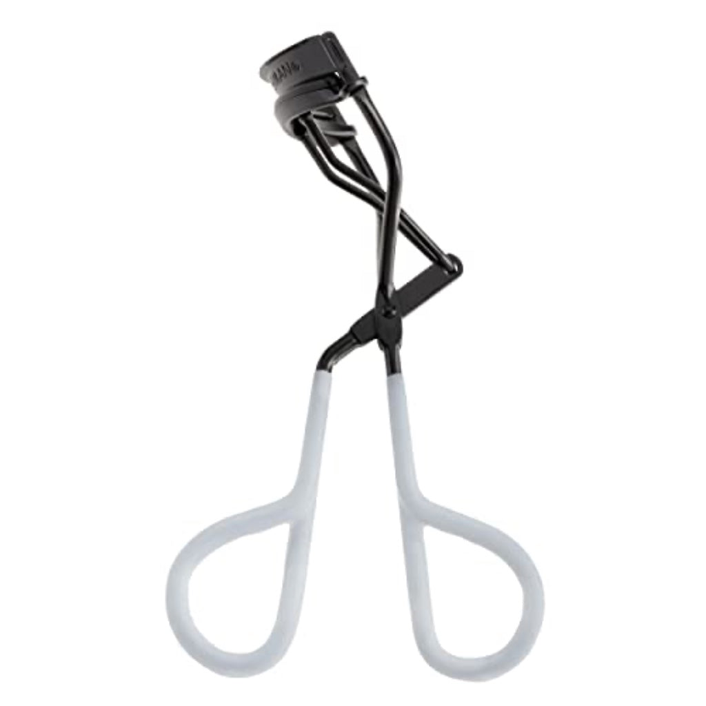 Tweezerman Onyx Great Grip Eyelash Curler for Long Lasting Lifted Lashes, Thick, Rounded Hypoallergenic Silicone Pads, 3 Replacement Pads Included (Pack of 1) - Damaged Box