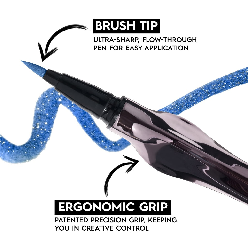 Urban Decay 24/7 Ink Eyeliner Pen, Water and Smudge Resistant, Long Lasting, Vegan, Brush tip, Shade: Deep End (Deep Teal), 1g - Damaged Box