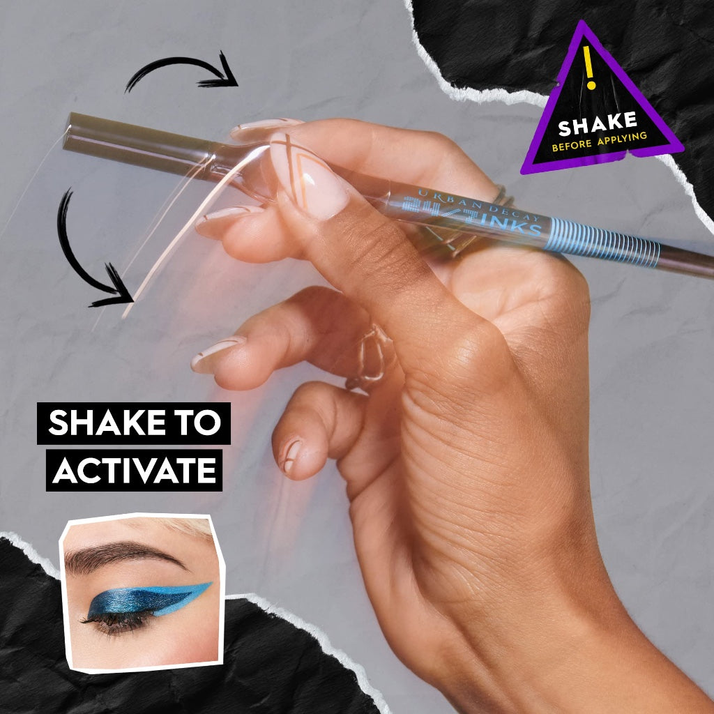 Urban Decay 24/7 Ink Eyeliner Pen, Water and Smudge Resistant, Long Lasting, Vegan, Brush tip, Shade: Deep End (Deep Teal), 1g - Damaged Box