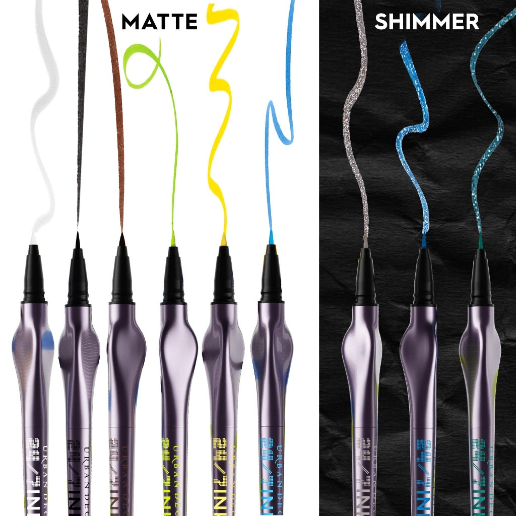 Urban Decay 24/7 Ink Eyeliner Pen, Water and Smudge Resistant, Long Lasting, Vegan, Brush tip, Shade: Deep End (Deep Teal), 1g - Damaged Box