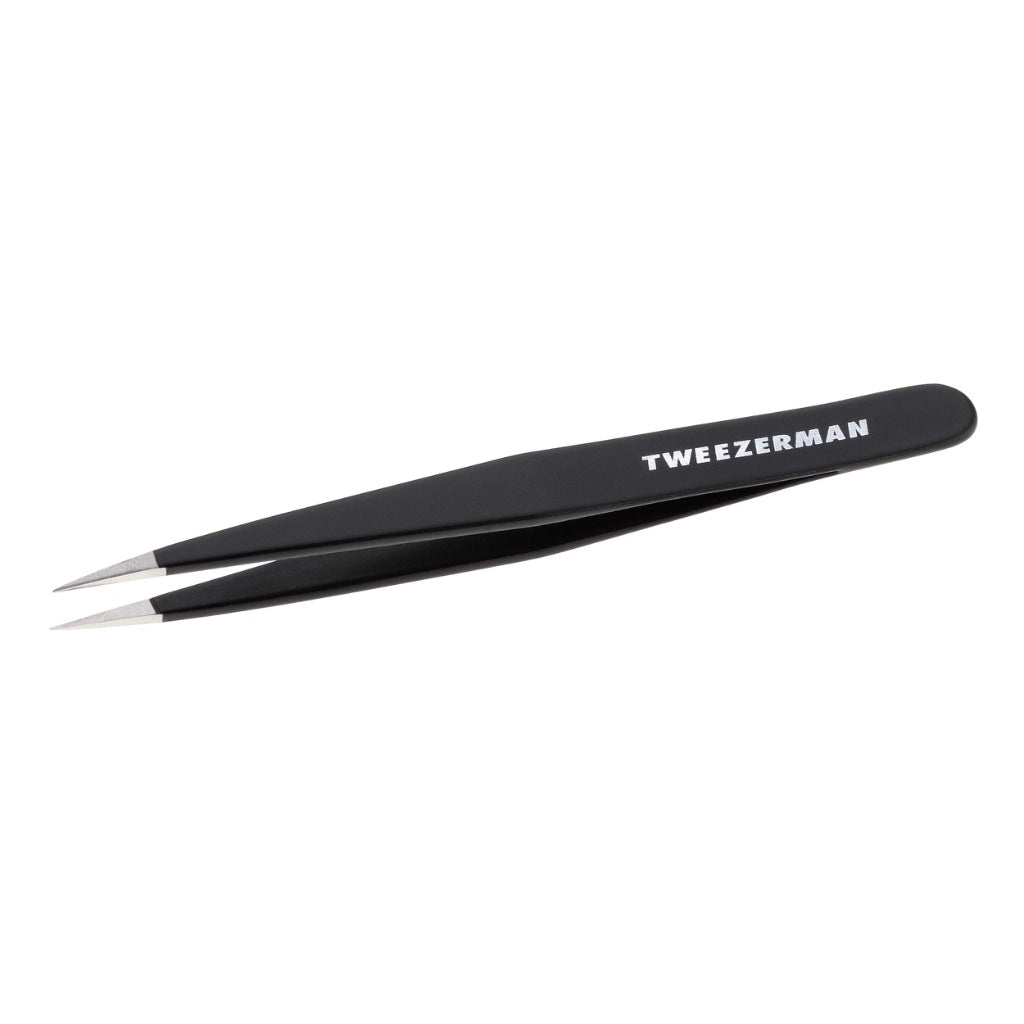 Tweezerman Signature Red Point Tweezer, Professional Stainless Steel Precision Tweezers for Facial Hair and Eyebrows, (Pack of 1)