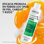 Vichy Dercos Technique Anti-Dandruff Purifying Shampoo, With 1% Salicylic Acid & Selenium Disulfide, For Sensitive Oily Hair & Scalp, Removes Visible Flakes, 390ml