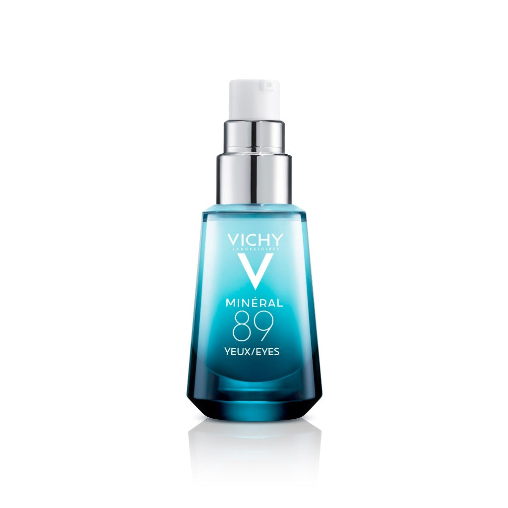 Vichy Min'eral 89 Repairing Eye Fortifier Hydrating Serum With Hyaluronic Acid, Caffeine, Adenosine, Comforting Gel-Cream Texture, Ophthalmologically Tested, 15ml