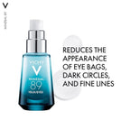Vichy Min'eral 89 Repairing Eye Fortifier Hydrating Serum With Hyaluronic Acid, Caffeine, Adenosine, Comforting Gel-Cream Texture, Ophthalmologically Tested, 15ml