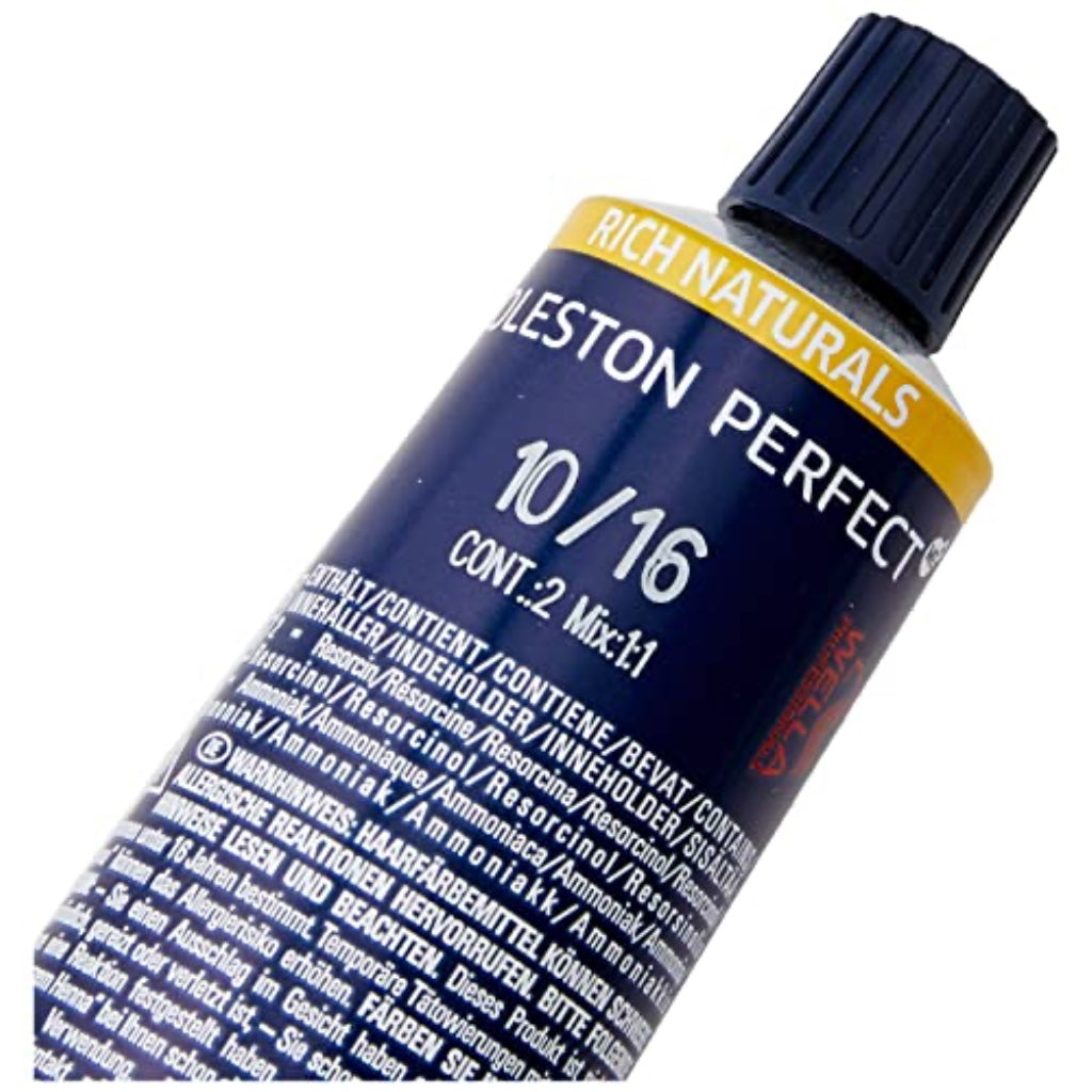 WELLA Koleston Perfect Me+ Rich Naturals Permanent Hair Colour Cream, No. 10/16 Light Blonde Asch-Violet, 0.66 kg 8005610628035 - Damaged Box