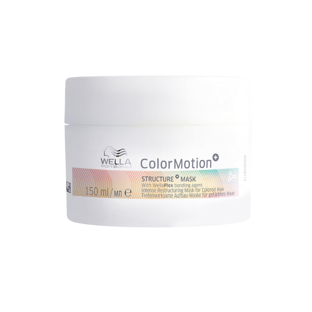 Wella Professionals ColorMotion+ Structure Mask - Colour Protection & Strength Hair Mask for Treated & Dyed Hair - Smooths, Boosts Shine & Protects Hair Colour for Up to 8 Weeks 500ml