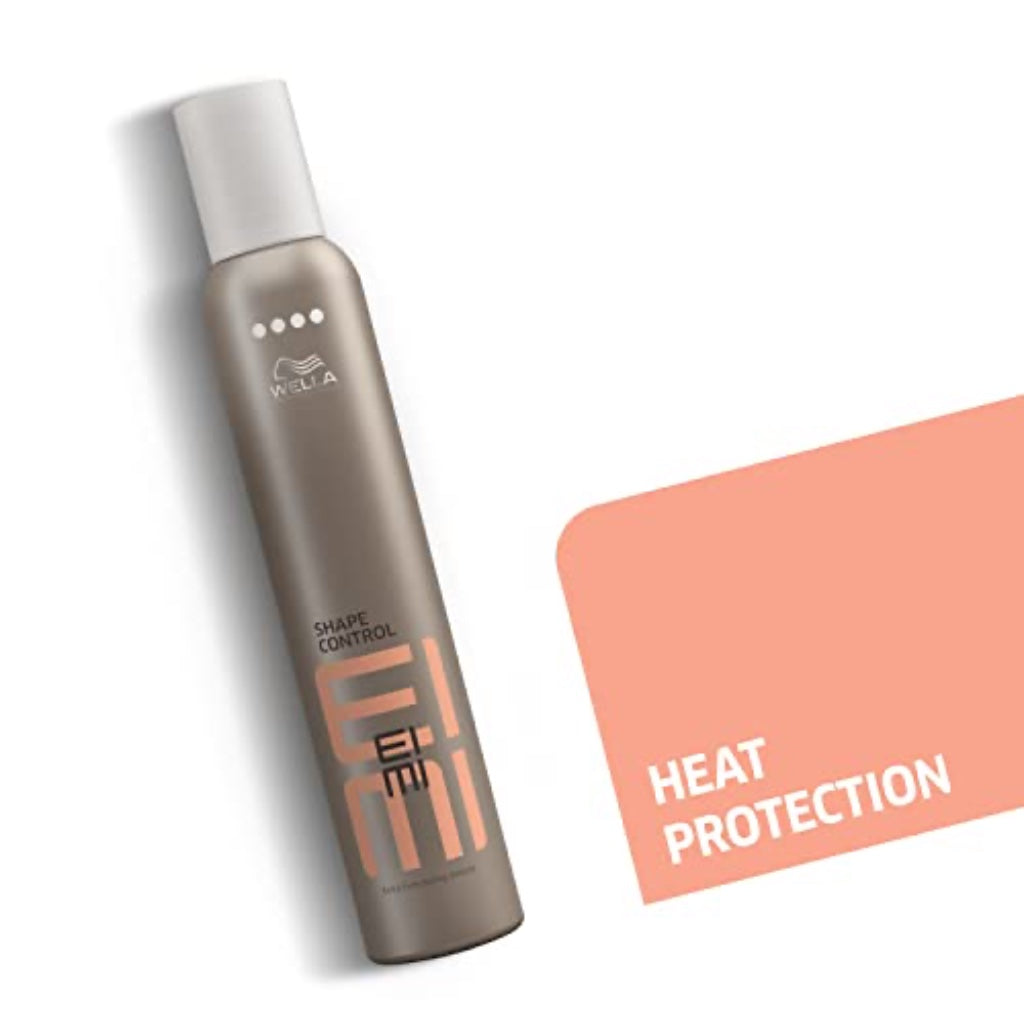 Wella Professionals EIMI Shape Control Extra Hold Hair Styling Mousse with Heat Protection, Hold Level 4, 500ml - Damaged Box