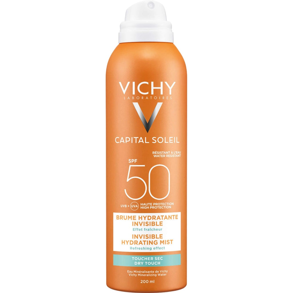 Vichy Capital Soleil Invisible Hydrating Dry Touch High Sun Protection Mist SPF50 200ml - Damaged Box