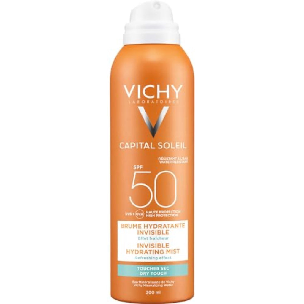 Vichy Capital Soleil Invisible Hydrating Dry Touch High Sun Protection Mist SPF50 200ml - Damaged Box