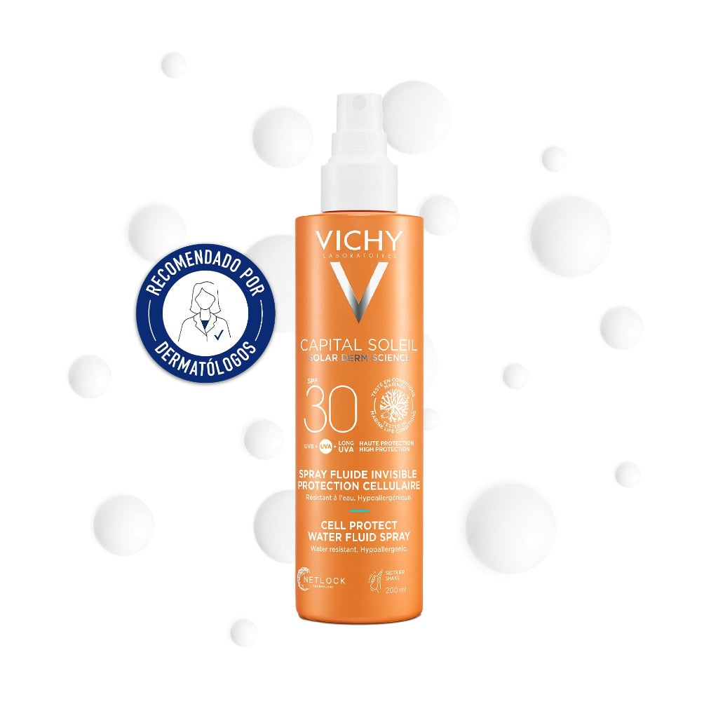 Vichy Capital Soleil Invisible Hydrating Dry Touch High Sun Protection Mist SPF50 200ml - Damaged Box