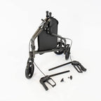 NRS Healthcare 3 Wheel Steel Rollator Walking Aid with Bag & Lockable Brakes, Folding & Height Adjustable - Grey - Very Good