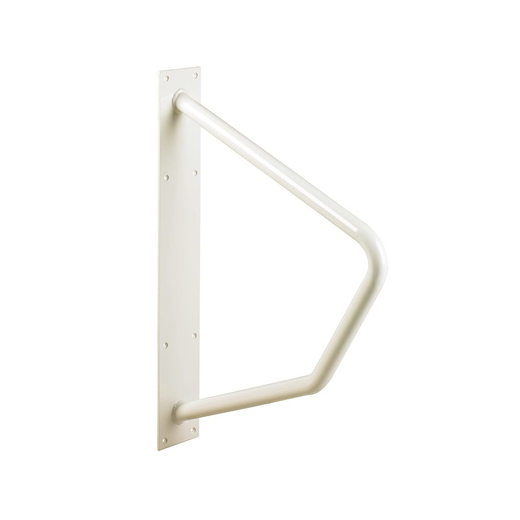 Homecraft Steel Grab Bar Safety Rail Mobility Aid for Bathroom and Shower Support for Elderly and Disabled Indoor and Outdoor White 30cm - Damaged Box