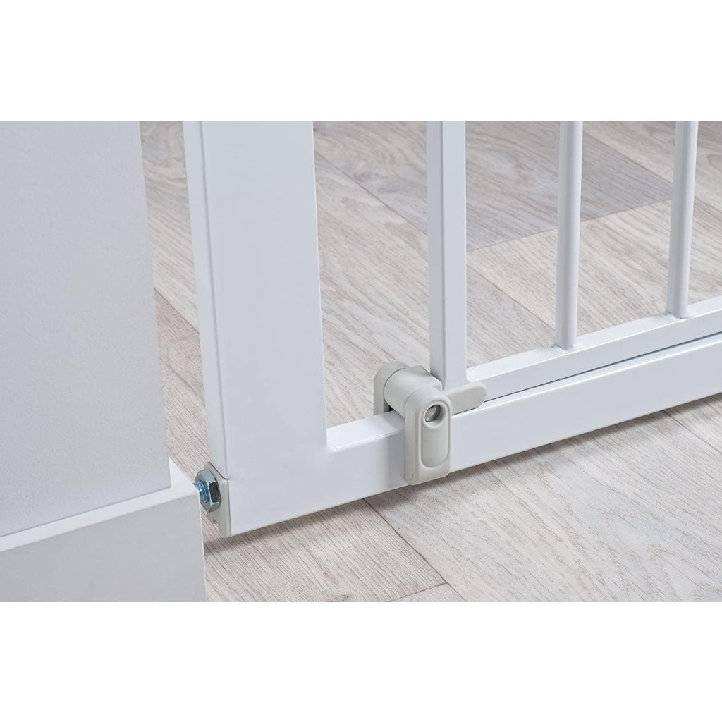 Safety 1st Secure Tech Simply Close Metal Gate White Pressure Fit Child Safety Barrier for Stairs and Doorways Fits 73cm to 80cm - Like New
